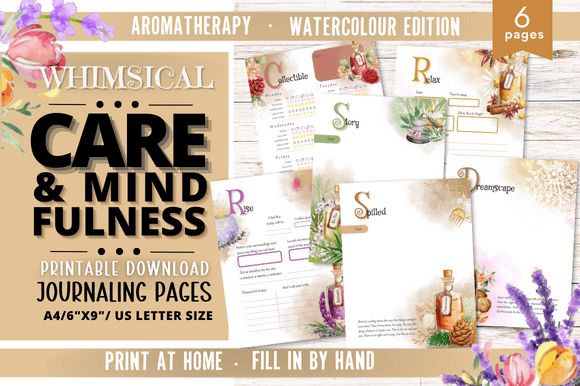 Download Care&amp; Mindfulness Journal Printable #606 - Premium Resources