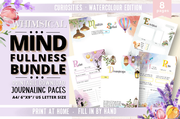 Download Printable Mindfulness Journal Pages/ #11 - Premium Resources