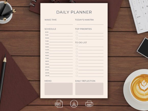 Download Daily Productivity Planner Schedule - Daily productivity planner Collection