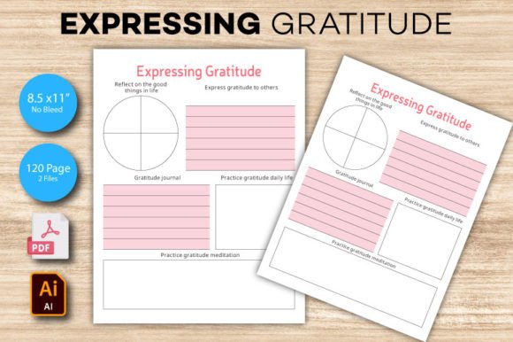 Download Expressing Gratitude Journal Printable - Premium Bundle