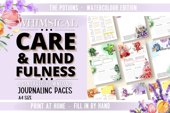 Download Care &amp; Mindfulness Journal/ Printable - Premium Resources