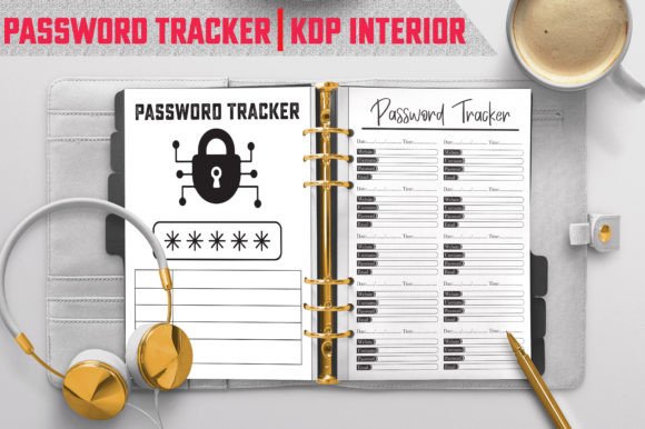 Download Password Tracker | KDP Interior - Password tracker Collection