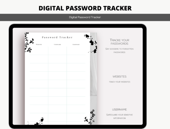 Download Digital Password Tracker - Password tracker Collection